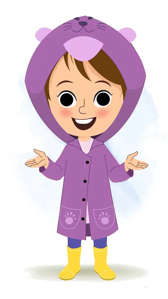 A cute girl talking animated cartoon character aka riru