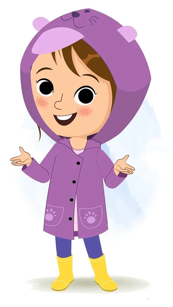 A cute girl talking animated cartoon character aka riru 3/4