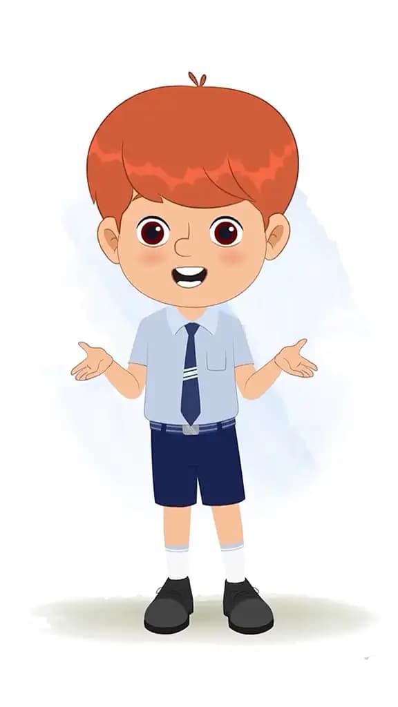 A red hair boy talking animated cartoon character aka max