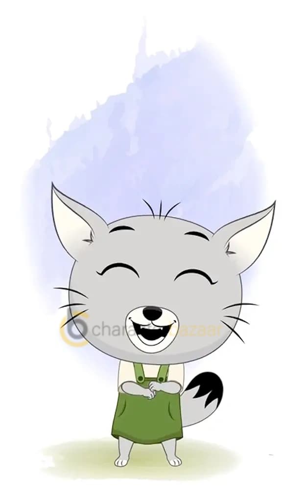 A dancing cat animated cartoon character aka kitty the kitten