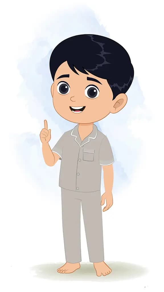 An Indian boy talking animated cartoon character aka ishaan 3/4