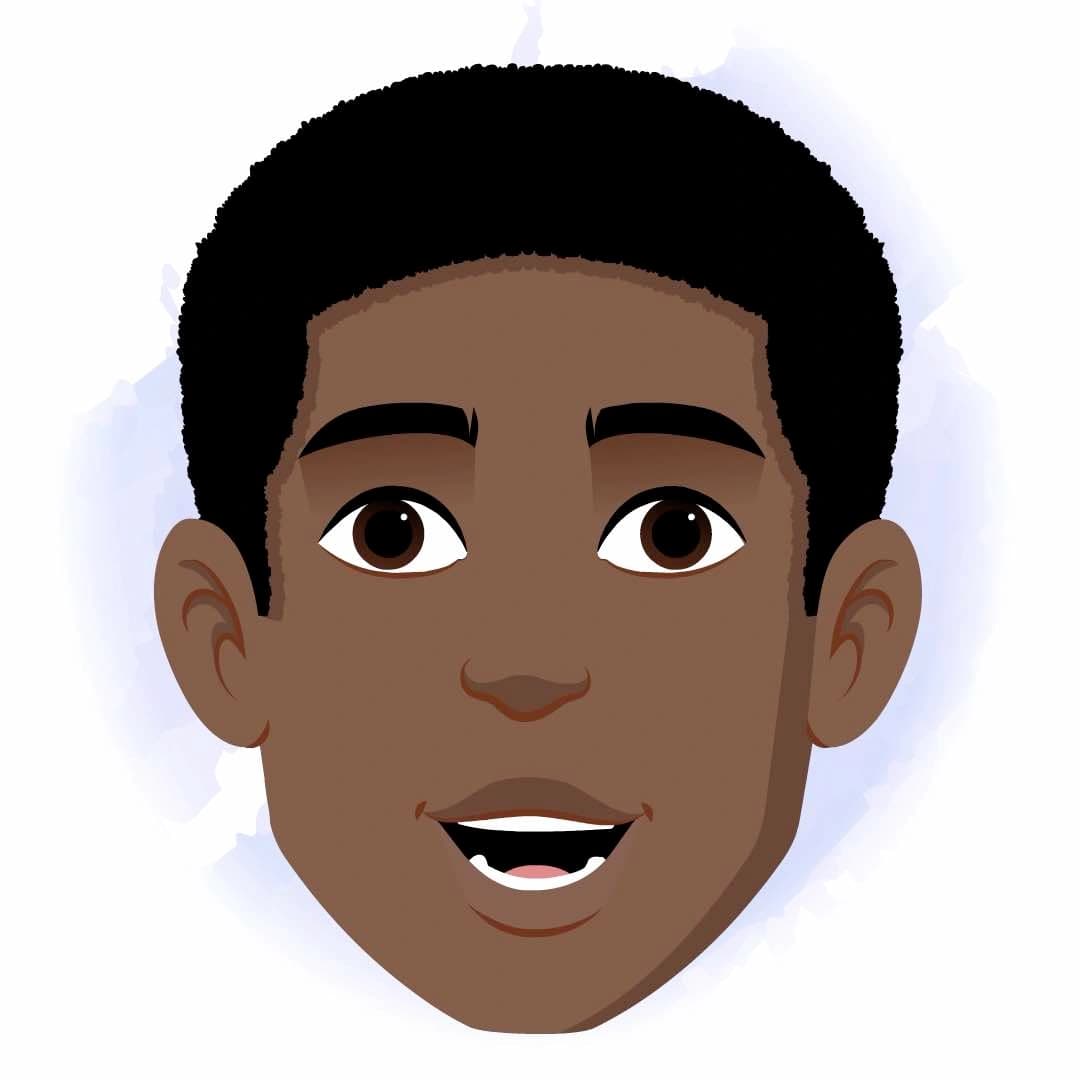 An athlete man animated cartoon face with different facial expressions aka brady