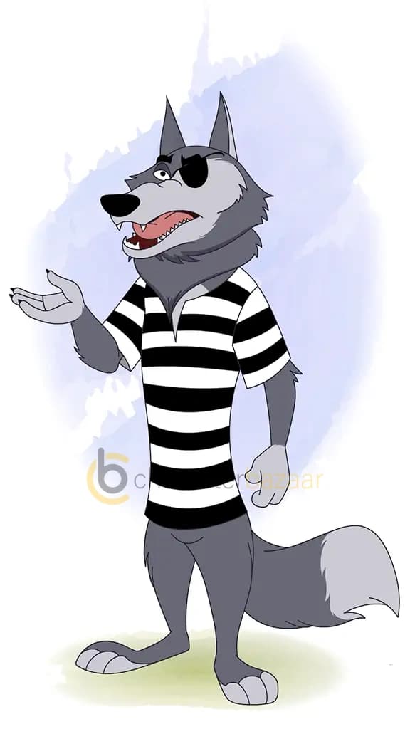 thief wolf animal talking animated cartoon character