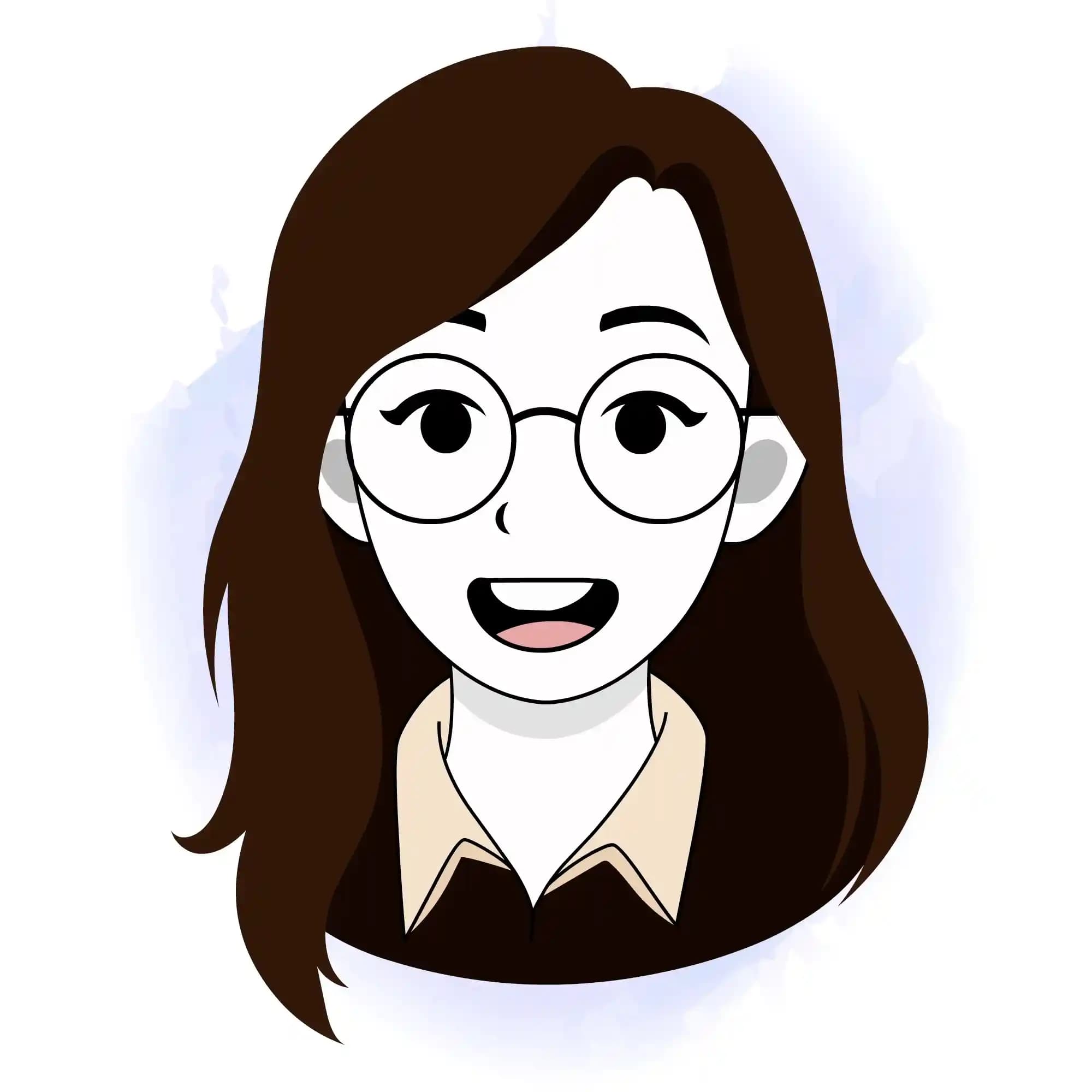 Cartoon woman character face expression sheet with lip sync AKA Freya