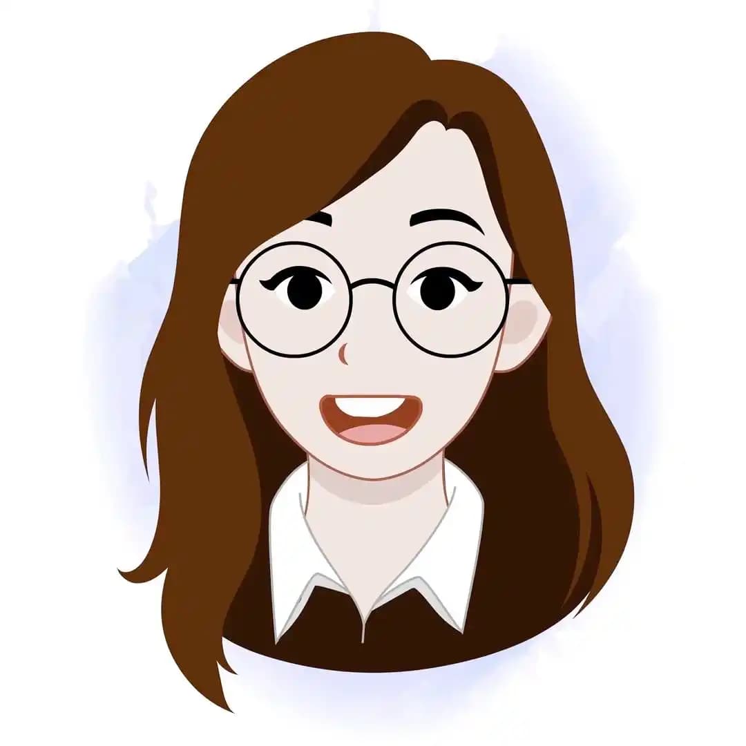 A business woman animated character face expression vector AKA Willow