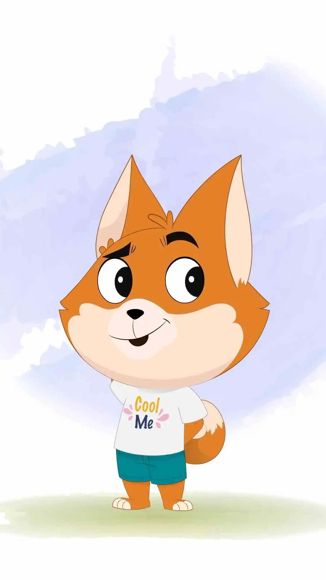 A confuse dog animated vector cartoon character AKA Dodo the Dog