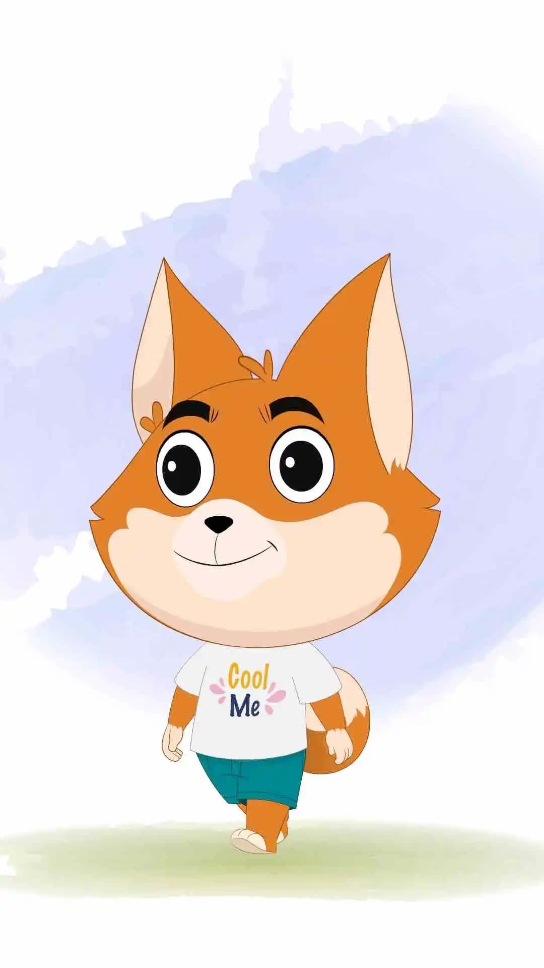 A dog walking animated vector cartoon character AKA Dodo The Dog