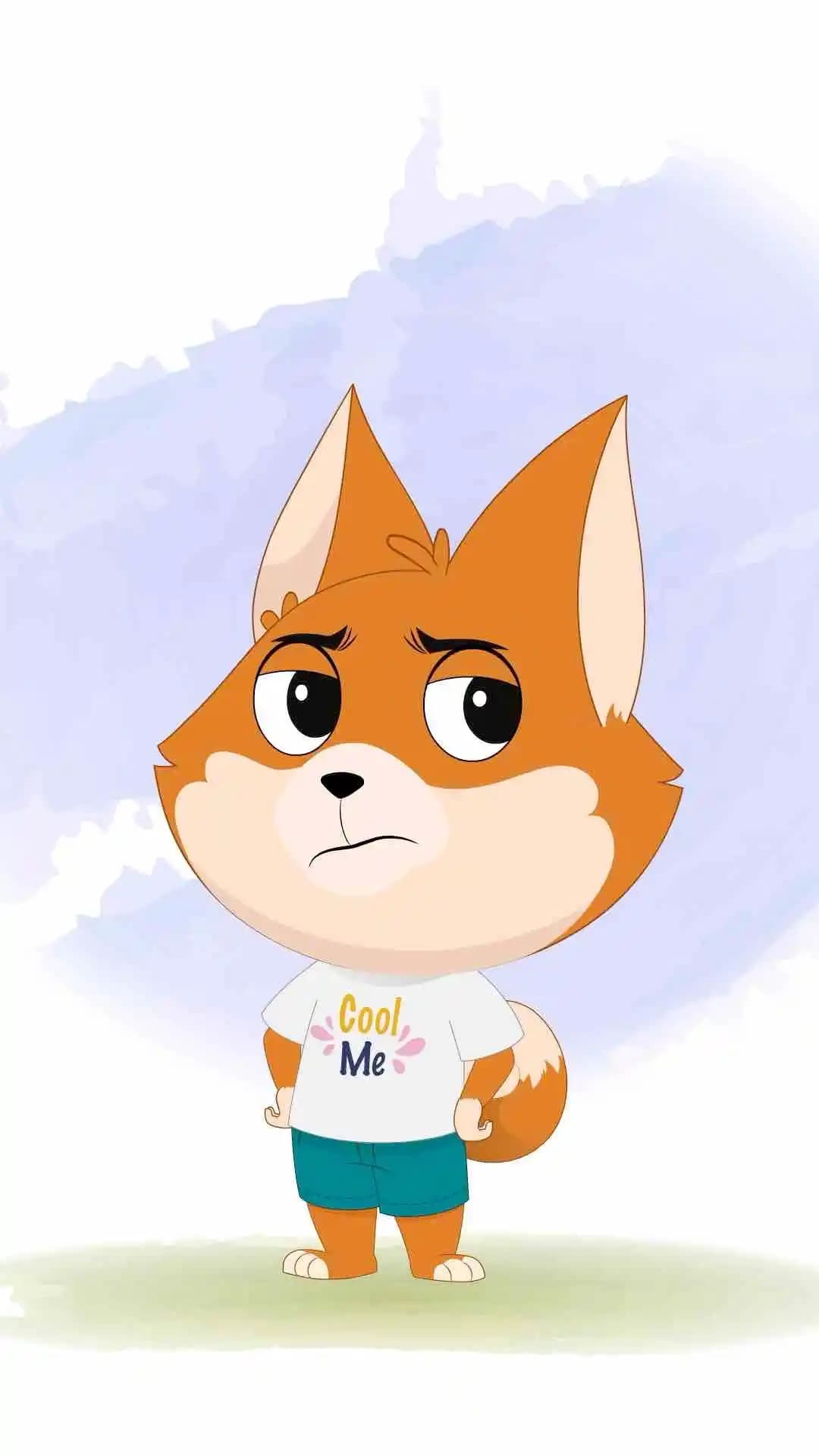 An annoyed dog animated vector cartoon character AKA Dodo The Dog