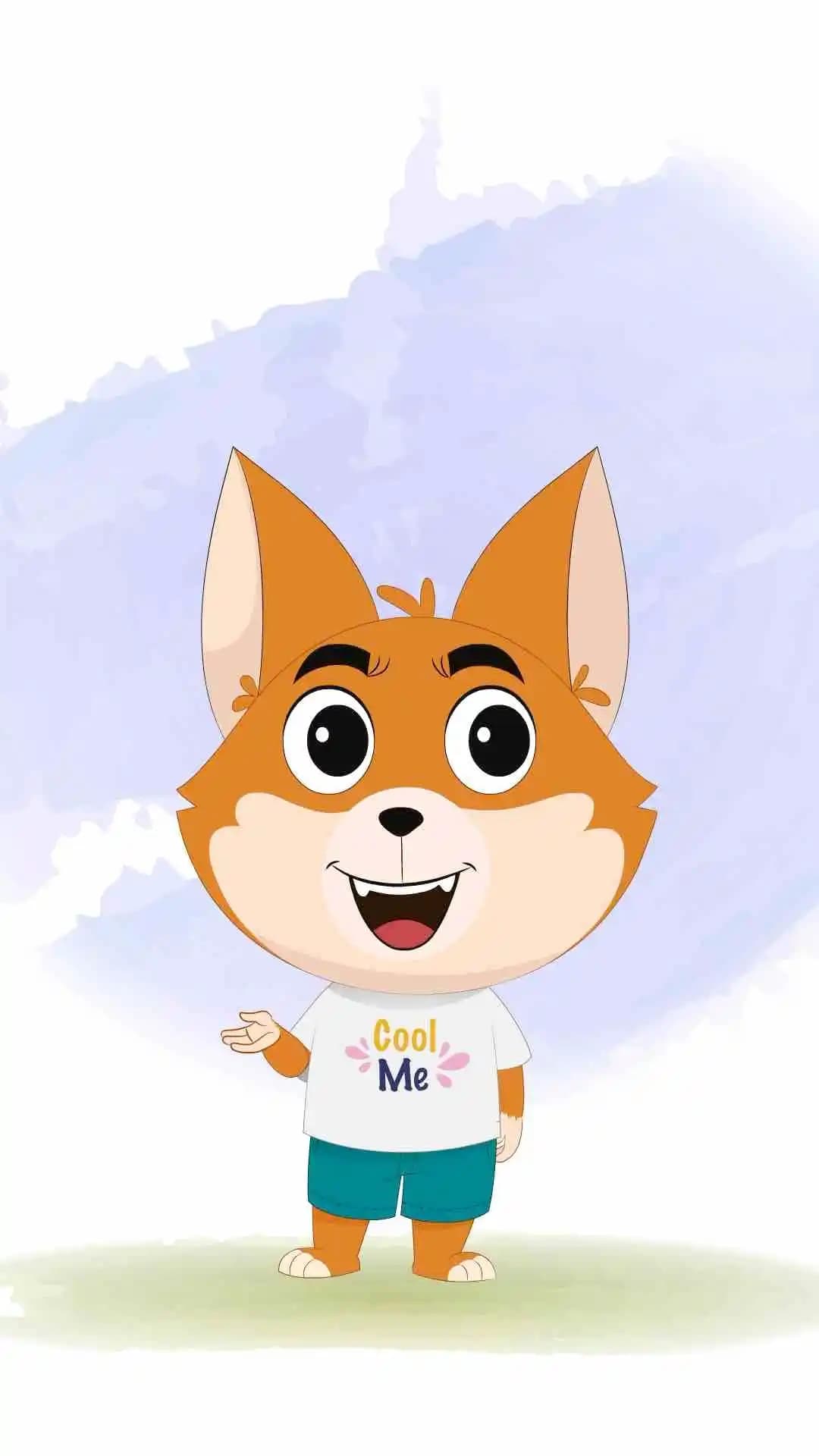 A cute little dog talking animated vector cartoon character AKA Dodo The Dog