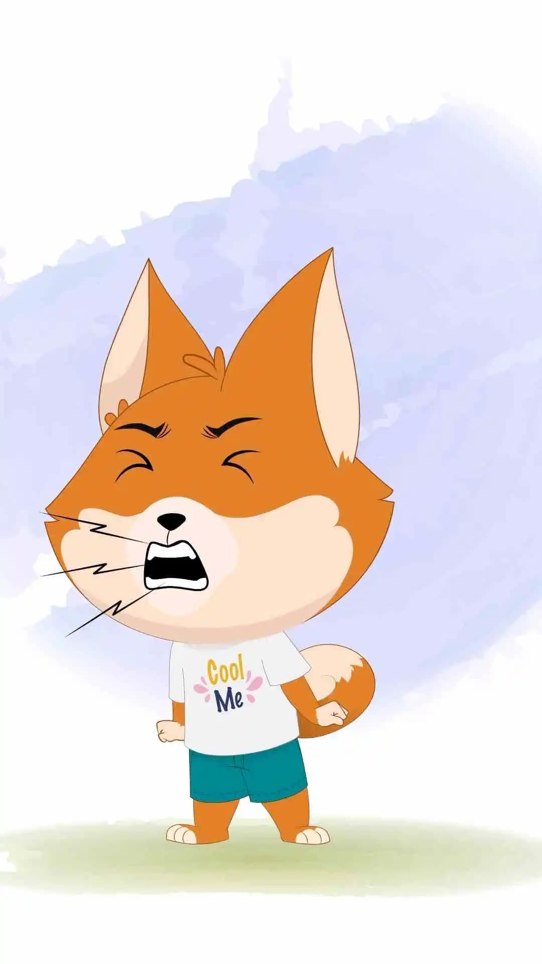 An angry dog animated vector cartoon character AKA Dodo The Dog