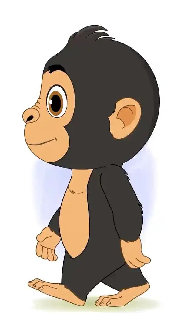 A Gorilla character vector animated side walk cycle AKA Goru The Gorilla