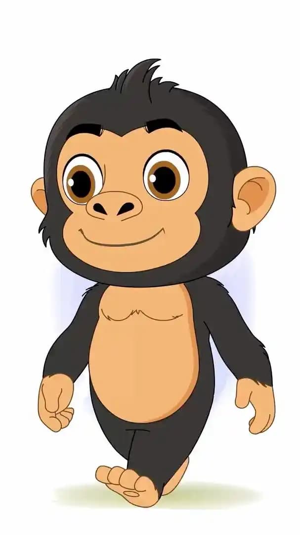 A Gorilla character vector animated walk cycle AKA Goru The Gorilla