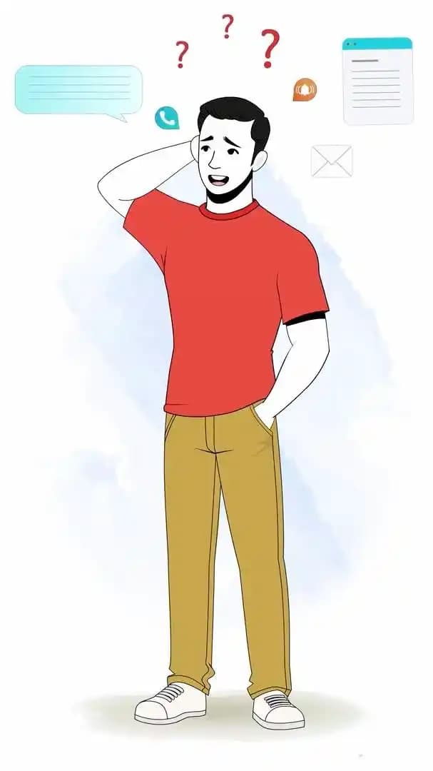 2d cartoon muscular man character vector nervous animated pose AKA Nick