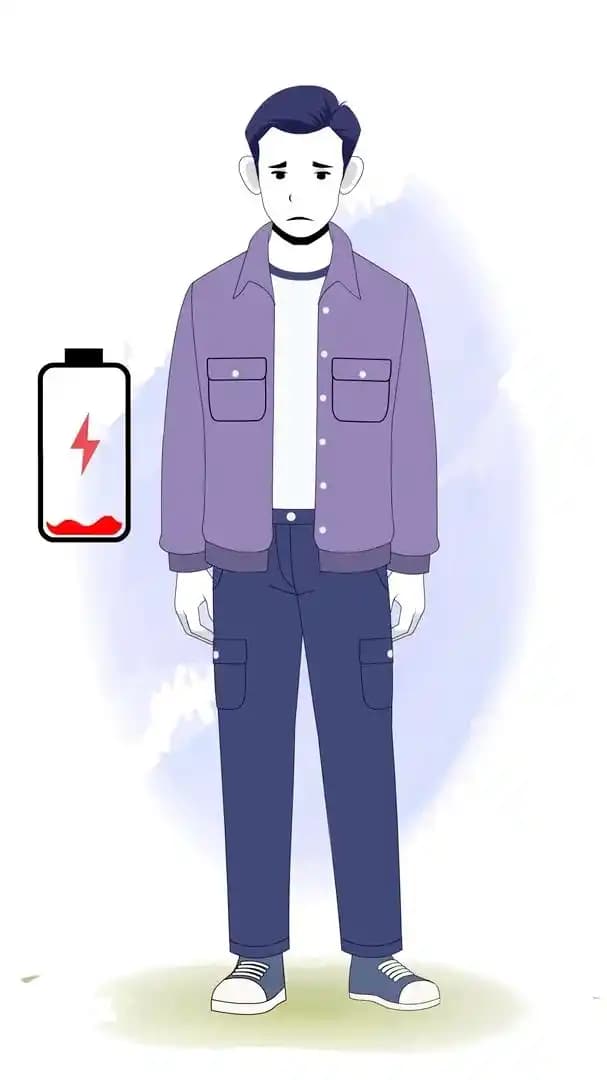 Cartoon young man 2d character sad animated vector pose AKA Bryce