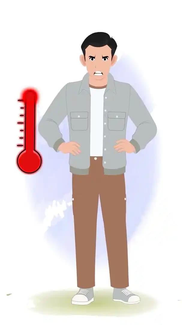 Cartoon man 2d character angry animated vector pose AKA Logan