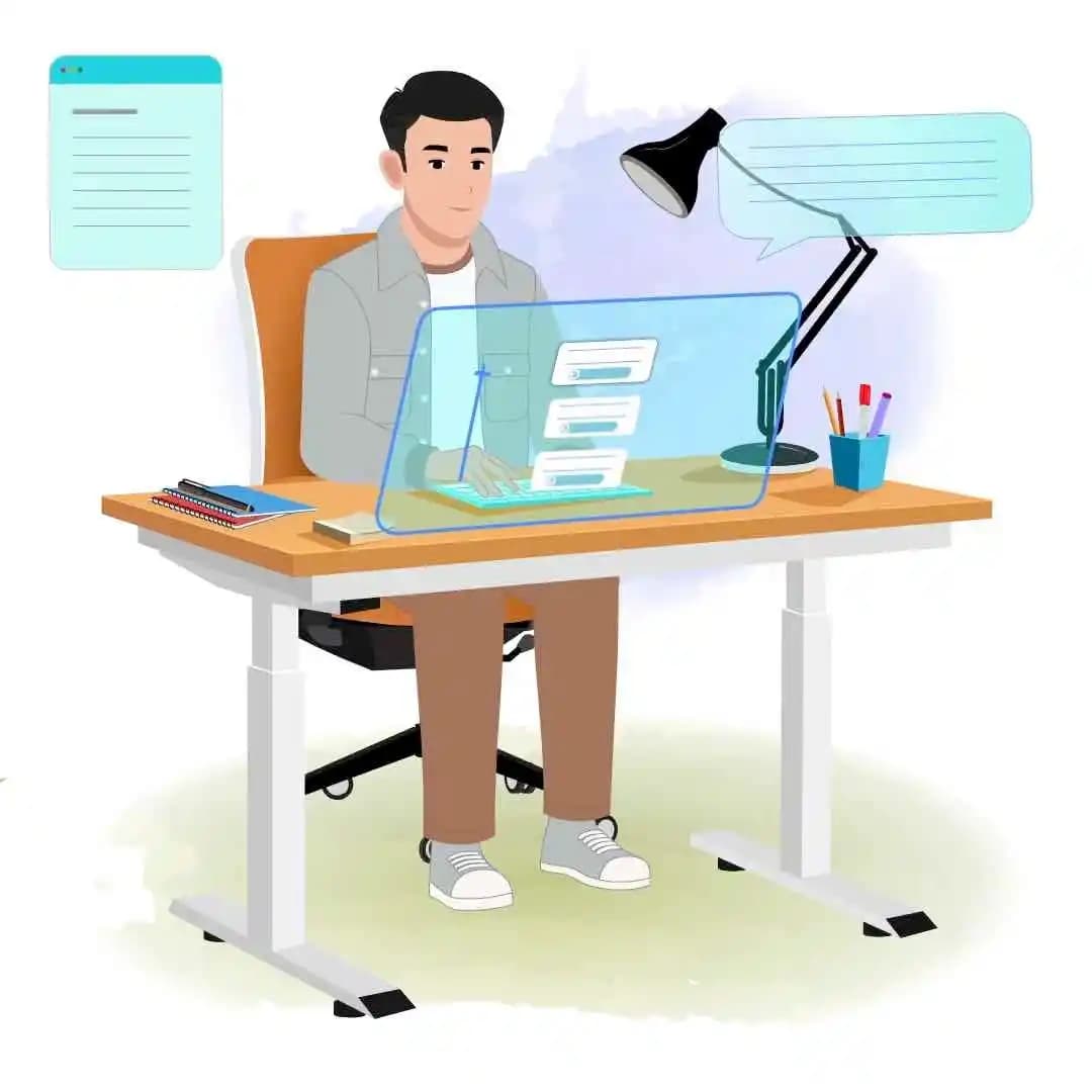 Cartoon man 2d character working animated vector AKA Logan