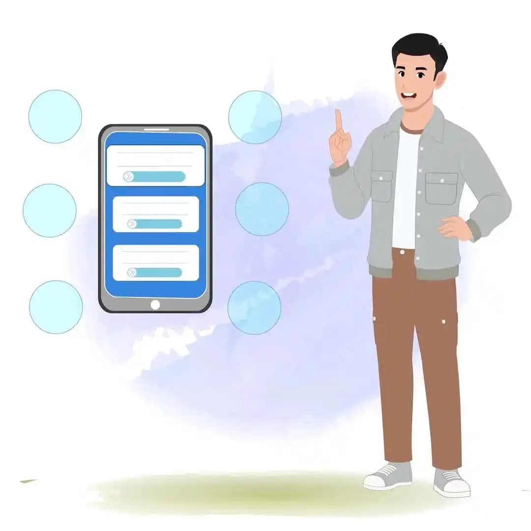 Cartoon man 2d character talking animated vector AKA Logan