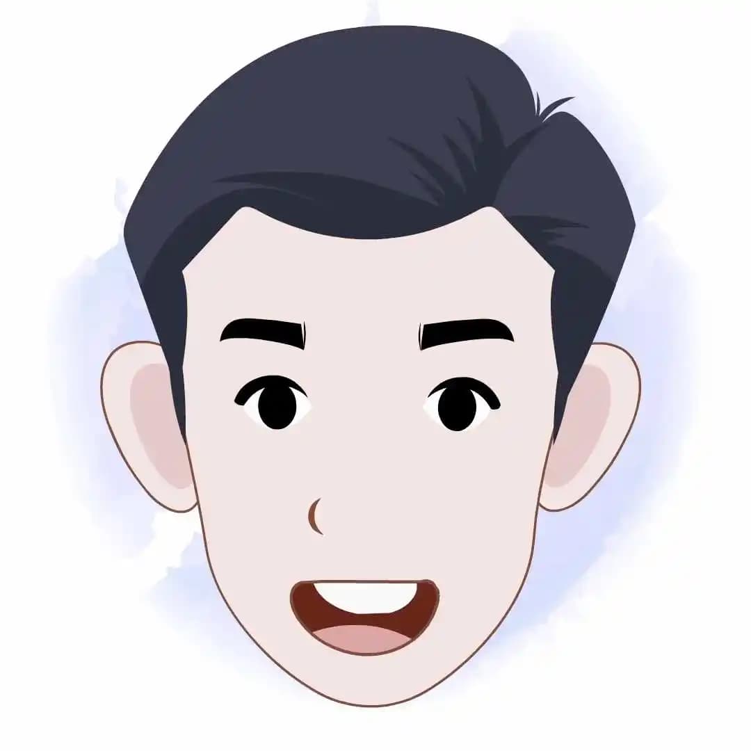 Cartoon young man character in casual clothes face expression animated vector AKA Alvin