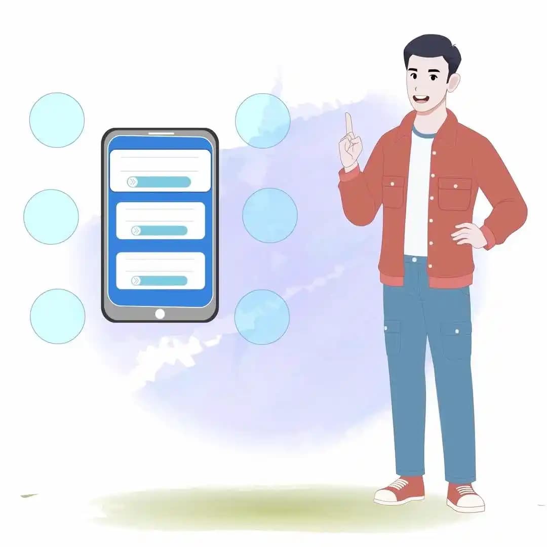 Cartoon young man character in casual clothes talking animation vector AKA Alvin