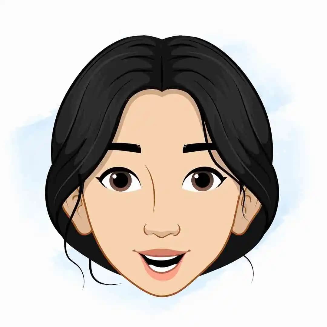 Indian female multiple face expression animated vector cartoon character AKA Gauri